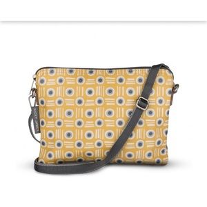 New Nicky James waxed crossbody clutch